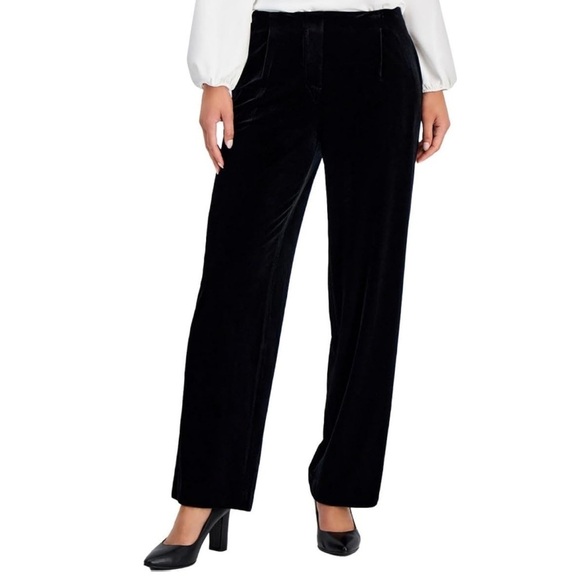 Pull-On Wide Leg Pant, Velvet Kasper - Picture 1 of 5